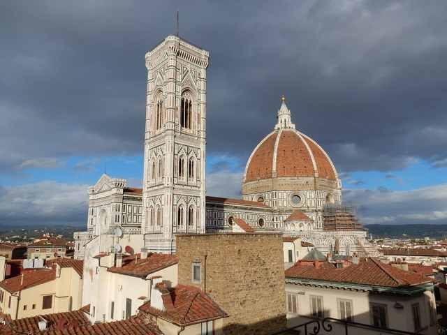 Florenz Dom + Turm von der Dachterasse Hotel Medici