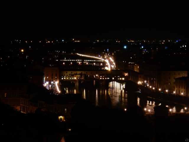 Florenz bei Nacht vom Piazzale Michelangelo