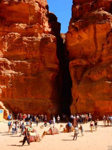 Petra Blick zum Siq