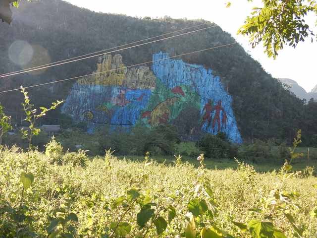Vinales Gemälde am Berg